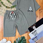 #تیشرت‌شلوارک بیسکویتی گلدوزی داگ