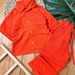 #پیراهن‌شلوار دخترانه کرپ کره ای