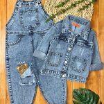 🤴🏻🧚 #بیلرکت جین اسپرت پشت گلدوزی تدی جیب