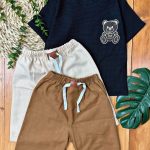 🧚🤴🏻  #تیشرت‌‌شلوارک کتان  بیسکویتی