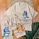 🧚‍♀️🤴🏻  #تیشرت‌شلوارک لش استایل اسپرت BLUEY