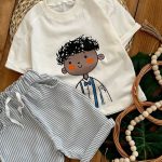 🧚🤴🏻  #تیشرت‌شلوارک اسپرت طرح مو فرفری