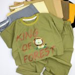 🧚‍♀️  #کراپ‌شلوار بگ دخترانه طرح شیر