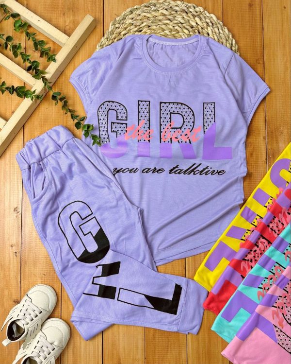 🧚‍♀️  #تیشرت‌شلوار دخترانه GIRL