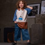 #تیشرت‌شلوارک کتان یقه دار دکمه ای