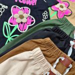 #تیشرت‌شلوارک کتان گل برجسته