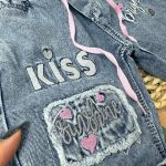 شلوارک جین دخترانه kiss