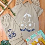 تیشرت شلوارک برمودا گل