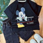 تیشرت شلوارک جین میکی