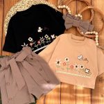 کراپ شلوارک کتان تل دار