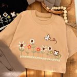 کراپ شلوارک کتان تل دار