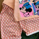 کراپ شلوارک میکی خال دار