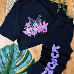 تیشرت شلوار کورومی جیب دار