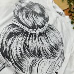 تیشرت لش دخترانه مو نگینی