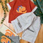 ست کتان جیب دایناسور