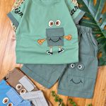 ست کتان جیب چشم دار