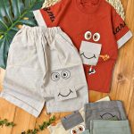 ست کتان جیب چشم دار