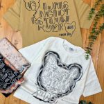 تیشرت لش دخترانه پشت چاپ