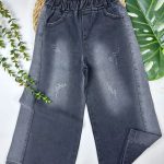 شلوار جین شافل مشکی