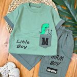 ست کتان جیب دایناسور