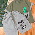 ست کتان جیب دایناسور