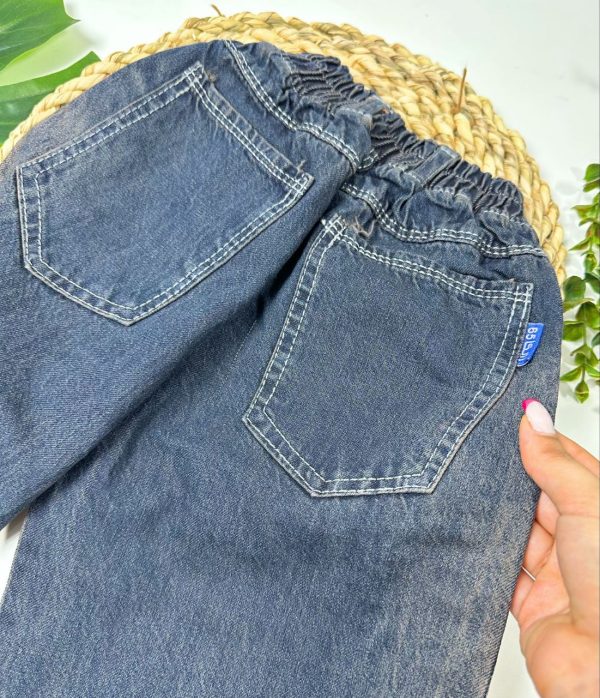 شلوار جین شافل کثیف شور ساده