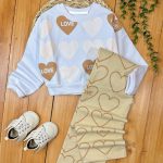 کراپ شلوار بگ قلبی