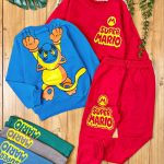 بلوز شلوار ماریو پشت چاپ