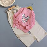 بلوز شلوار بگ کتان میکی