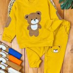 بلوز شلوار گلدوزی سر آرنج تدی