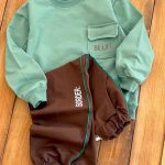 بلوز شلوار نوار دوزی جیب بغل