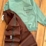 بلوز شلوار نوار دوزی جیب بغل