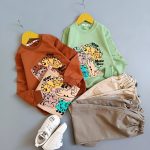 بلوز شلوار کتان حیوانات