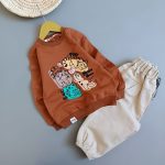 بلوز شلوار کتان حیوانات