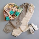 بلوز شلوار کتان حیوانات