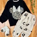 بلوز شلوار میکی پلنگی