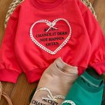 بلوز تک لاکرا دار قلب