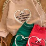 بلوز تک لاکرا دار قلب