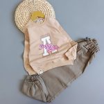 بلوز شلوار کتان حروف A