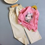 بلوز شلوار کتان بگ دختر پاپیون