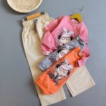 بلوز شلوار کتان بگ دختر پاپیون