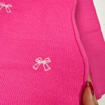 بلوز تک دخترانه گلدوزی پاپیون