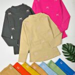 بلوز تک دخترانه گلدوزی پاپیون