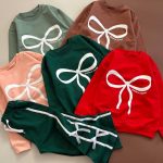 بلوز شلوار پاپیون بند دار