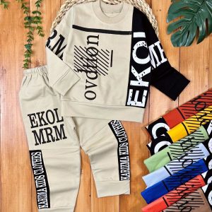 بلوز شلوار نیمه مشکی حروف