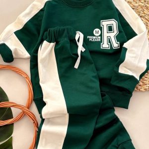 بلوز شلوار تیکه دوزی پشت چاپ