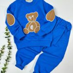 بلوز شلوار گلدوزی سر آرنج چرمی