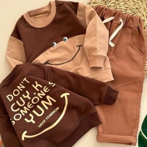 بلوز شلوار کتان طرح چشم پشت چاپ