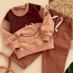 بلوز شلوار کتان طرح چشم پشت چاپ