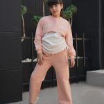 بلوز شلوار سه تیکه دکمه بندی